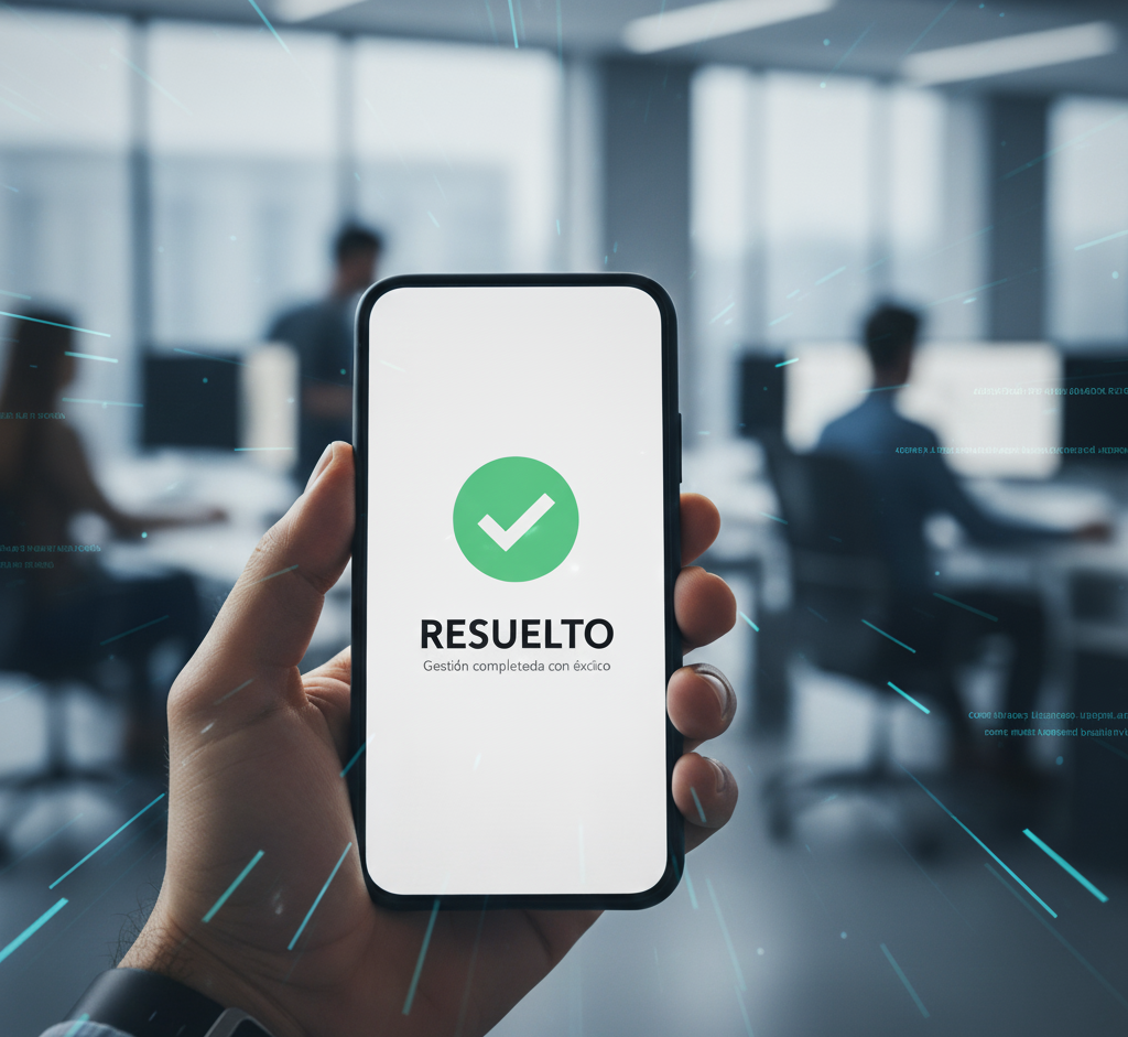 Ilustración sobre gestión ágil y resolutiva